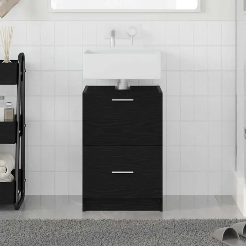 Kupaonski ormar Crni hrast 40 x 37 x 59 cm Konstruirano drvo - Crni hrast 40 x 37 x 59 cm Cijena