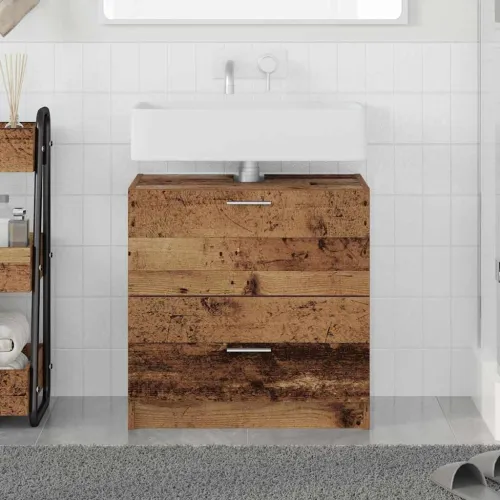 Kupaonski ormar Staro drvo 59 x 37 x 59 cm Konstruirano drvo - Staro drvo 59 x 37 x 59 cm Cijena