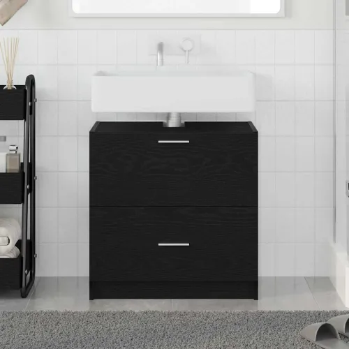 Kupaonski ormar Crni hrast 59 x 37 x 59 cm Konstruirano drvo - Crni hrast 59 x 37 x 59 cm Cijena
