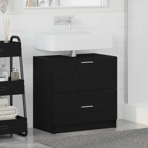 Kupaonski ormar Crni hrast 59 x 37 x 59 cm Konstruirano drvo - Crni hrast 59 x 37 x 59 cm Cijena