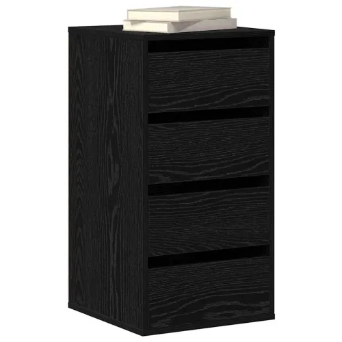 Ormar s ladicama 3-Ladica Crna 40 x 41 x 76 cm - Crni hrast 40 x 41 x 76 cm Cijena