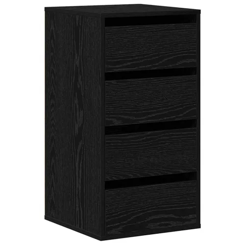 Ormar s ladicama 3-Ladica Crna 40 x 41 x 76 cm - Crni hrast 40 x 41 x 76 cm Cijena