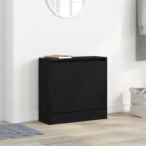 Ormar za cipele 60 x 21 x 57 cm Konstruirano drvo Crni hrast - Crni hrast 60 x 21 x 57 cm Cijena