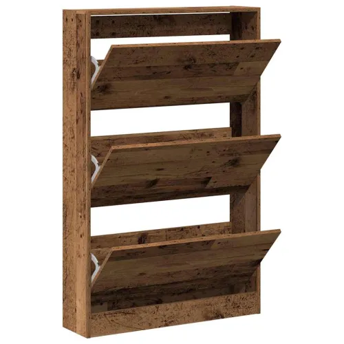Ormar za cipele 80 x 21 x 125,5 cm Konstruirano drvo Staro drvo - Staro drvo 80 x 21 x 125,5 cm Cijena
