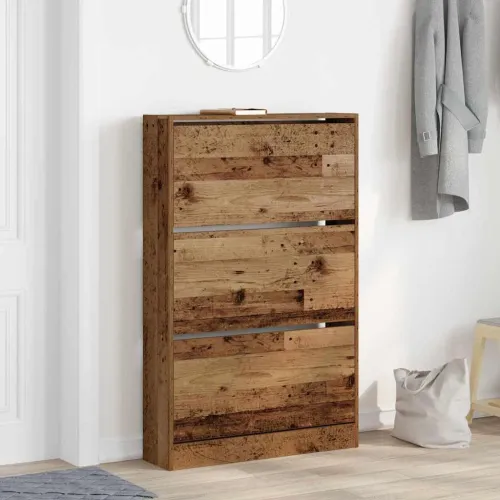 Ormar za cipele 80 x 21 x 125,5 cm Konstruirano drvo Staro drvo - Staro drvo 80 x 21 x 125,5 cm Cijena