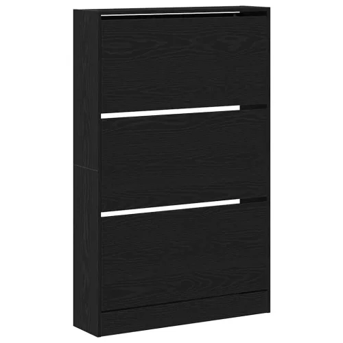Ormar za cipele 80 x 21 x 125,5 cm Konstruirano drvo Crni hrast - Crni hrast 80 x 21 x 125,5 cm Cijena