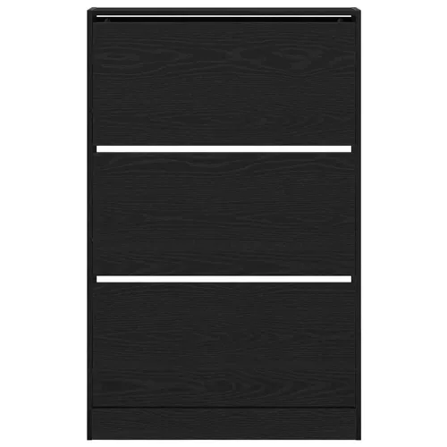 Ormar za cipele 80 x 21 x 125,5 cm Konstruirano drvo Crni hrast - Crni hrast 80 x 21 x 125,5 cm Cijena