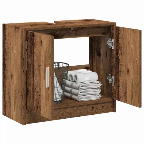 Kupaonski ormar Staro drvo 63 x 29 x 55 cm Konstruirano drvo - Staro drvo Cijena
