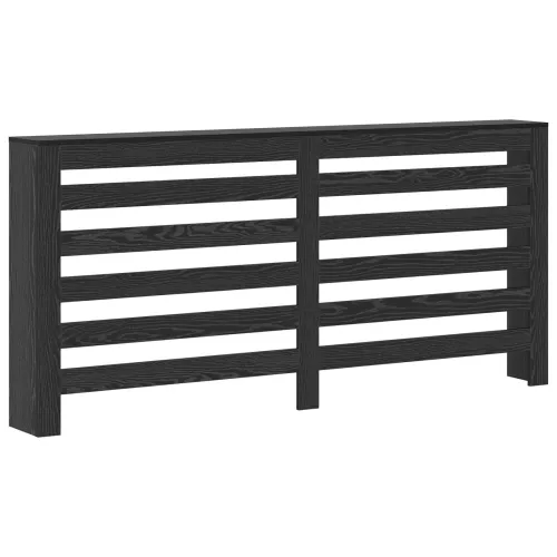 Pokrivač radijatora Crni hrast 175 x 20 x 82 cm - Crni hrast 175 x 20 x 82 cm vodoravne letvice Cijena