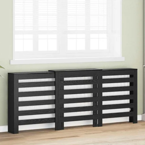 Pokrivač radijatora Crni hrast 205 x 21,5 x 83,5 cm - Crni hrast 205 x 21,5 x 83,5 cm vodoravne letvice Cijena