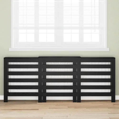 Pokrivač radijatora Crni hrast 205 x 21,5 x 83,5 cm - Crni hrast 205 x 21,5 x 83,5 cm vodoravne letvice Cijena