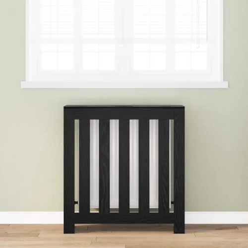 Pokrivač radijatora Crni hrast 78 x 20 x 82 cm - Crni hrast 78 x 20 x 82 cm Okomite letvice Cijena