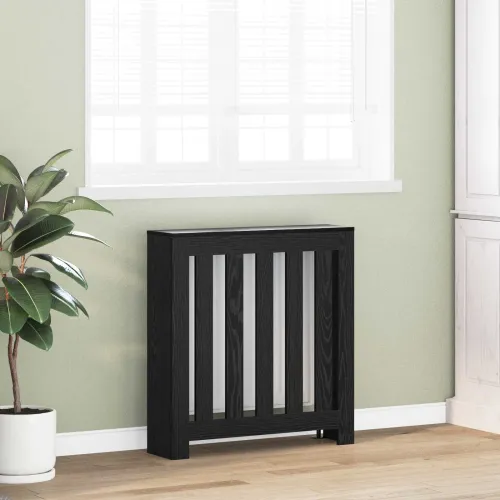 Pokrivač radijatora Crni hrast 78 x 20 x 82 cm - Crni hrast 78 x 20 x 82 cm Okomite letvice Cijena