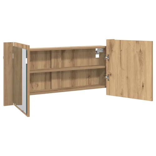 LED Ogledalo s Ormarom Umjetnički hrast 100 x 12 x 45 cm - hrast artisan Cijena