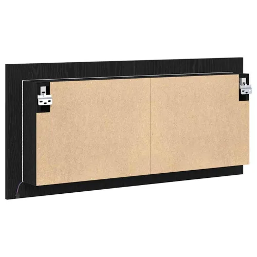 LED Ogledalo s Ormarom Crni hrast 100 x 12 x 45 cm - Crni hrast Cijena