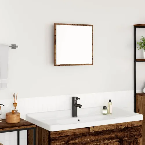 LED kupaonsko ogledalo Staro drvo 40 x 37 x 8.5 cm - Staro drvo Cijena