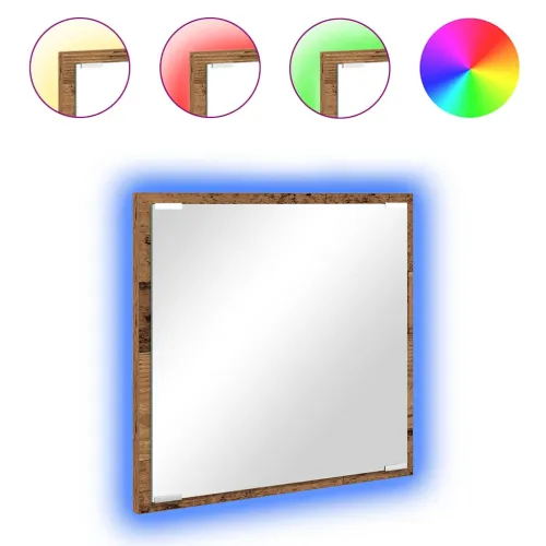 LED kupaonsko ogledalo Staro drvo 40 x 37 x 8.5 cm - Staro drvo Cijena