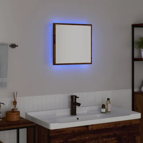 LED kupaonsko ogledalo Staro drvo 40 x 37 x 8.5 cm - Staro drvo Cijena