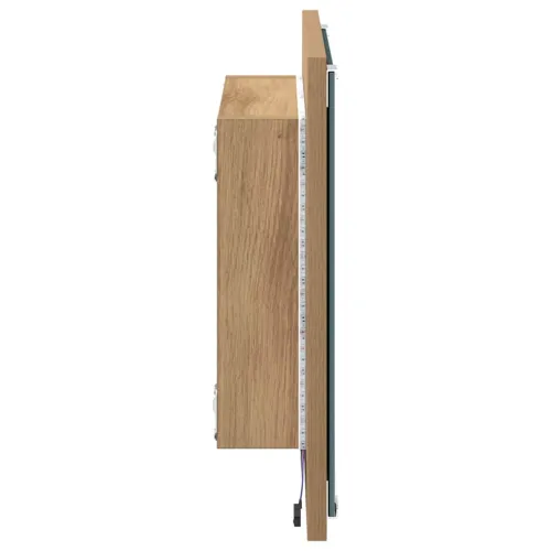 LED kupaonsko ogledalo Umjetnički hrast 40 x 37 x 8.5 cm - hrast artisan Cijena