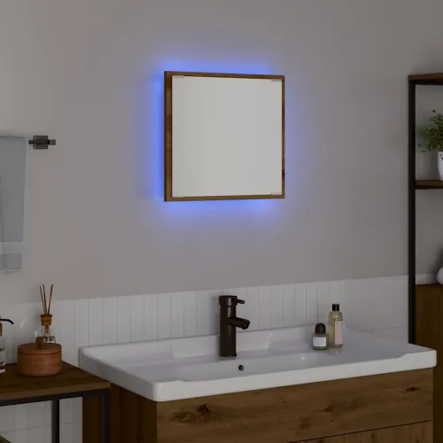 LED kupaonsko ogledalo Umjetnički hrast 40 x 37 x 8.5 cm - hrast artisan Cijena