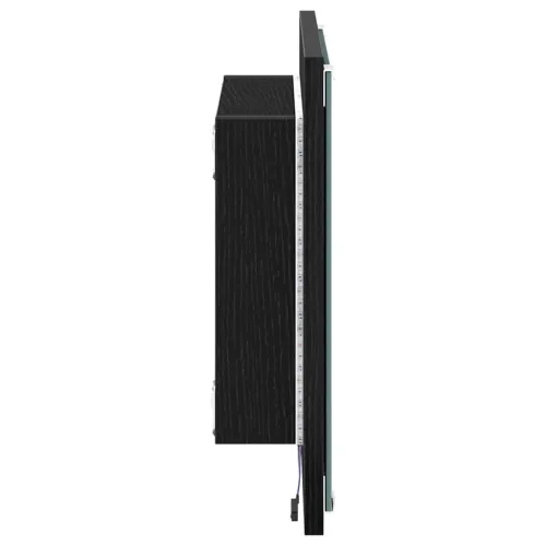 LED kupaonsko ogledalo Crni hrast 40 x 37 x 8.5 cm - Crni hrast Cijena