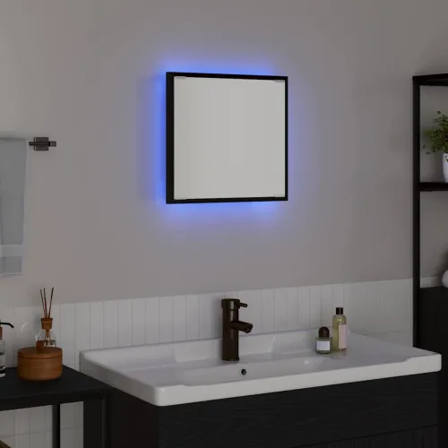 LED kupaonsko ogledalo Crni hrast 40 x 37 x 8.5 cm - Crni hrast Cijena