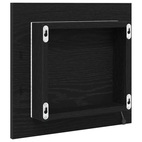 LED kupaonsko ogledalo Crni hrast 40 x 37 x 8.5 cm - Crni hrast Cijena
