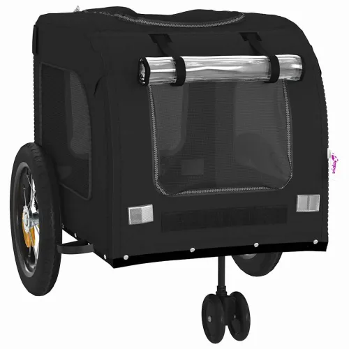 Prikolica za bicikl za kućne ljubimce Crna 125 x 53 x 54 cm - Crna 125 x 53 x 54 cm Cijena