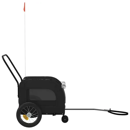 Prikolica za bicikl za kućne ljubimce Crna 125 x 53 x 54 cm - Crna 125 x 53 x 54 cm Cijena