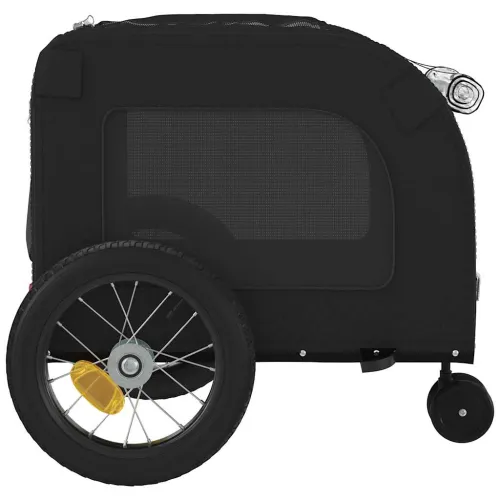 Prikolica za bicikl za kućne ljubimce Crna 125 x 53 x 54 cm - Crna 125 x 53 x 54 cm Cijena