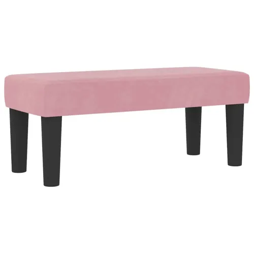 Box spring krevet Ružičasta 200 x 80 cm Baršun - Ružičasta 80 x 200 cm Dizajn s rombovima Cijena