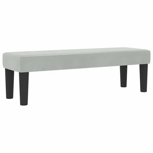 Box spring krevet Svjetlosiva 200 x 140 cm Baršun - Svjetlosiva 140 x 200 cm Dizajn s rombovima Cijena