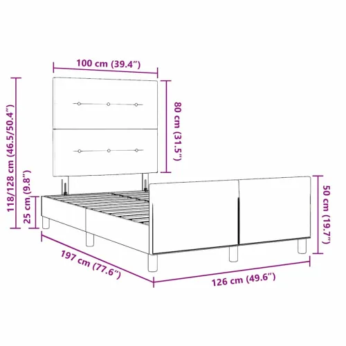 Box spring krevet Tamnozelena 120 x 190 cm Baršun - Tamnozelena 120 x 190 cm Prošiveno gumbima Cijena