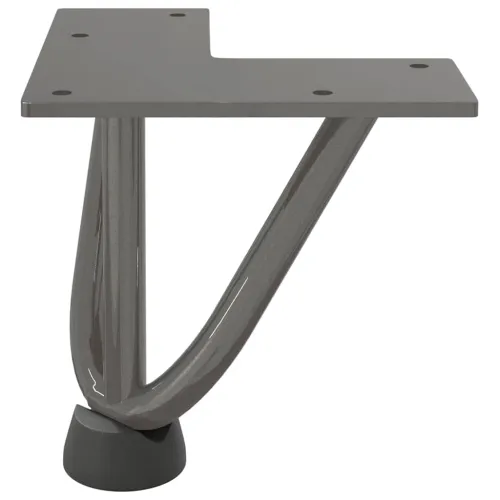 Noge s ukosnicama za stolić za kavu 4 kom. Prirodni čelik 10 cm Puni čelik - Prirodna 10 cm 3 rods Cijena