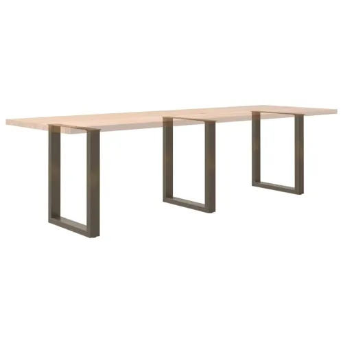 Noge za blagovaonski stol U-oblik 3 kom Prirodni čelik 70 x (72-73) cm Čelik - Prirodna 70 x (72-73) cm 3 Cijena