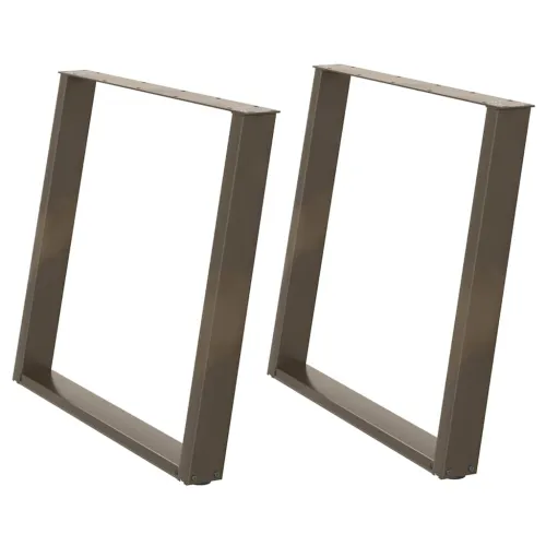 Noge za blagovaonski stol U-oblik 2 kom Prirodni čelik 100 x (72-73) cm Čelik - Prirodna 100 x (72-73) cm 1 1 Cijena
