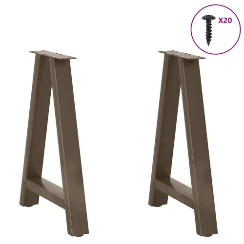 Noge za blagovaonski stol A-oblika 2 kom 60 x (72-73) cm Čelik - Prirodna 60 x (72-73) cm 2 1 Cijena