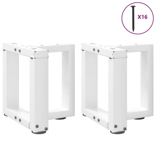 Noge za klub stolić T-oblika 2 kom Bijele 30x25x(30-31) cm Čelik - Bijela 30 x 25 x (30-31) cm Cijena