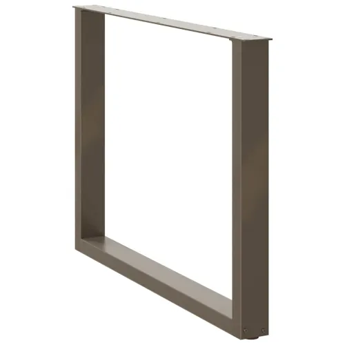 Noge za blagovaonski stol U-oblik 2 kom Prirodni čelik 100 x (72-73) cm Čelik - Prirodna 100 x (72-73) cm 2 Cijena