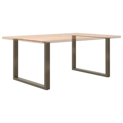 Noge za blagovaonski stol U-oblik 2 kom Prirodni čelik 100 x (72-73) cm Čelik - Prirodna 100 x (72-73) cm 2 Cijena