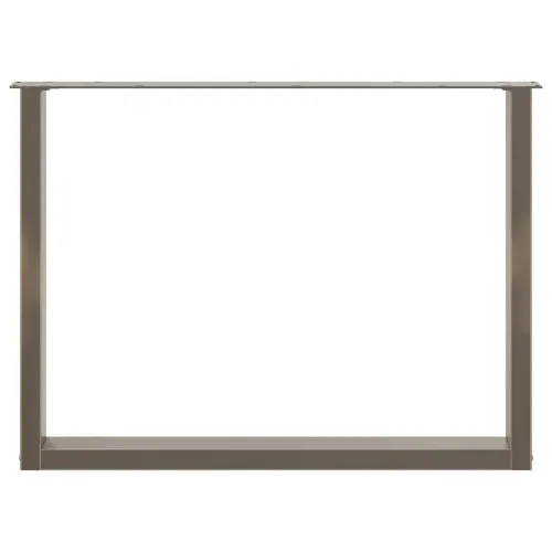 Noge za blagovaonski stol U-oblik 2 kom Prirodni čelik 100 x (72-73) cm Čelik - Prirodna 100 x (72-73) cm 2 Cijena