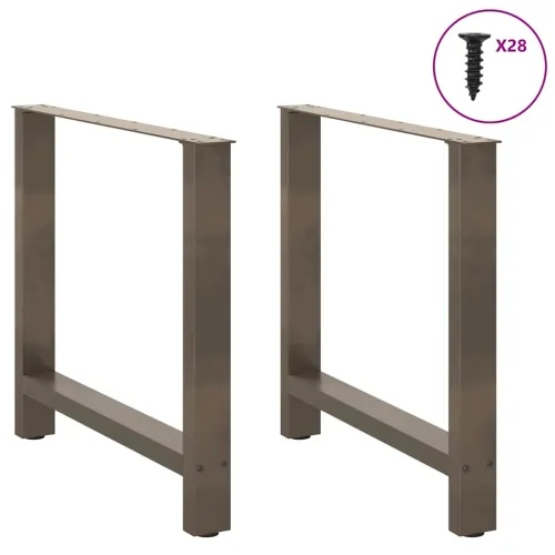 Noge za blagovaonski stol Prirodni čelik 2 kom 70 x (72-73) cm Čelik - Prirodna 70 x (72-73) cm 2 1 Cijena