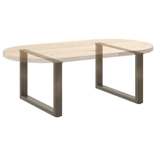 Noge za klub stolić U-oblik 2 kom Prirodni čelik 60 x (42-43) cm Čelik - Prirodna 60 x (42-43) cm 2 Cijena