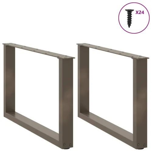 Noge za klub stolić U-oblik 2 kom Prirodni čelik 60 x (42-43) cm Čelik - Prirodna 60 x (42-43) cm 2 Cijena