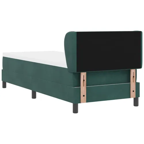 Box spring krevet Tamnozelena 80 x 200 cm Baršun - Tamnozelena 80 x 200 cm Dizajn s rombovima Cijena