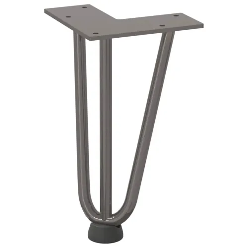 Noge s ukosnicama za stolić za kavu 4 kom. Prirodni čelik 20 cm Puni čelik - Prirodna 20 cm 3 rods Cijena