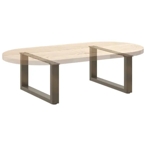 Noge za klub stolić U-oblik 2 kom Prirodni čelik 60 x (30-31) cm Čelik - Prirodna 60 x (30-31) cm 2 Cijena