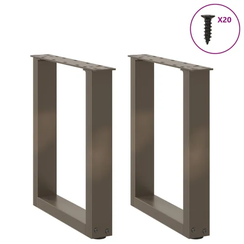 Noge za klub stolić U-oblik 2 kom Prirodni čelik 38 x (42-43) cm Čelik - Prirodna 38 x (42-43) cm 2 Cijena