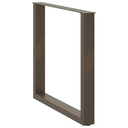 Noge za blagovaonski stol U-oblik 2 kom Prirodni čelik 90 x (72-73) cm Čelik - Prirodna 90 x (72-73) cm 2 Cijena
