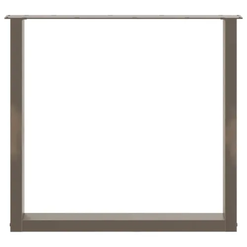 Noge za blagovaonski stol U-oblik 2 kom Prirodni čelik 90 x (72-73) cm Čelik - Prirodna 90 x (72-73) cm 2 Cijena